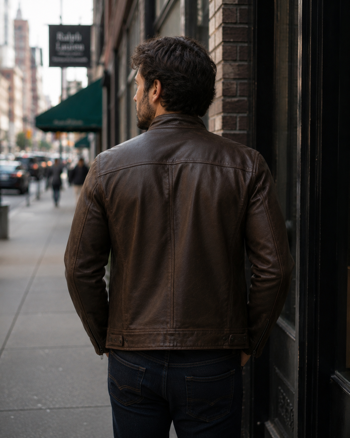 Chaqueta de cuero vintage