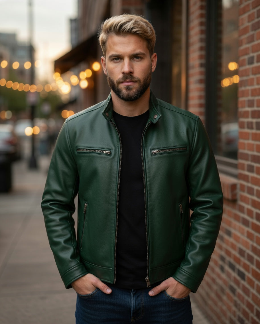 Chaqueta de cuero vintage