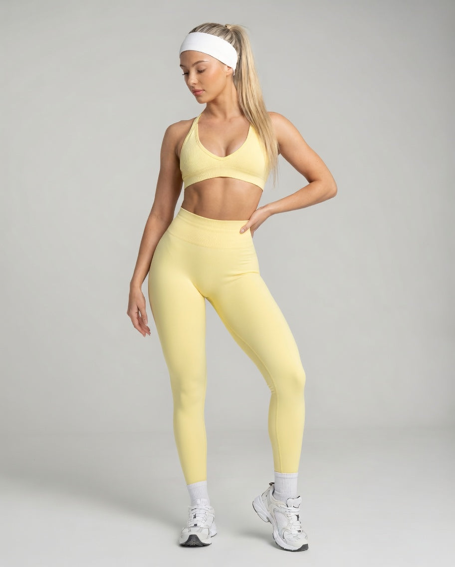 Leggings moldeadores de cintura media con efecto fruncido Elevate