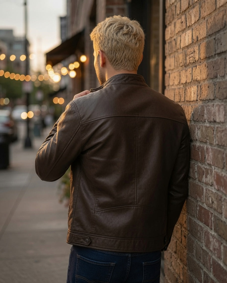 Chaqueta de cuero vintage