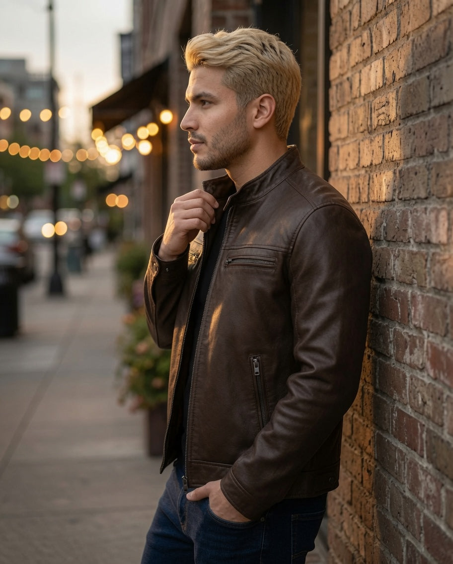 Chaqueta de cuero vintage
