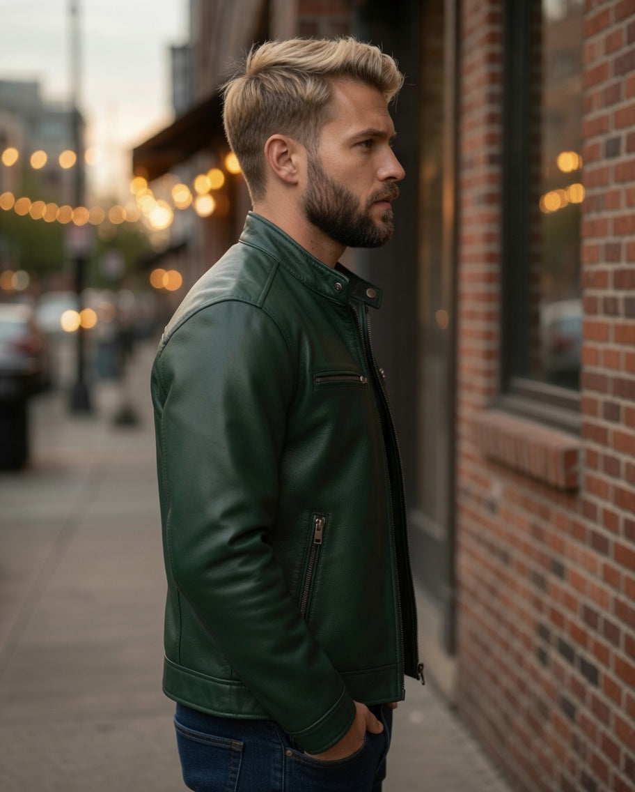 Chaqueta de cuero vintage