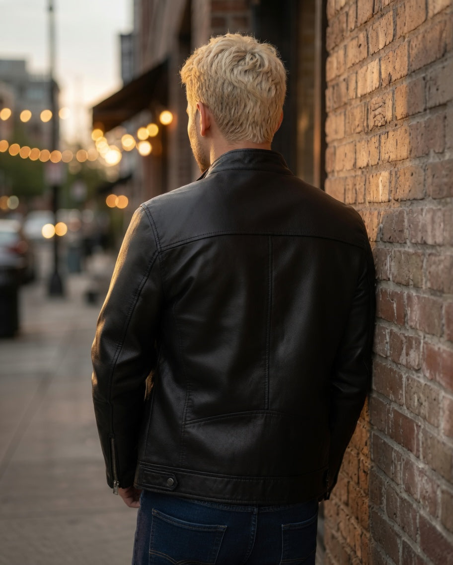 Chaqueta de cuero vintage